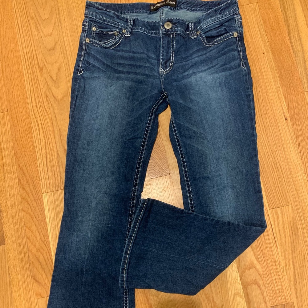 Express Stella low rise jeans